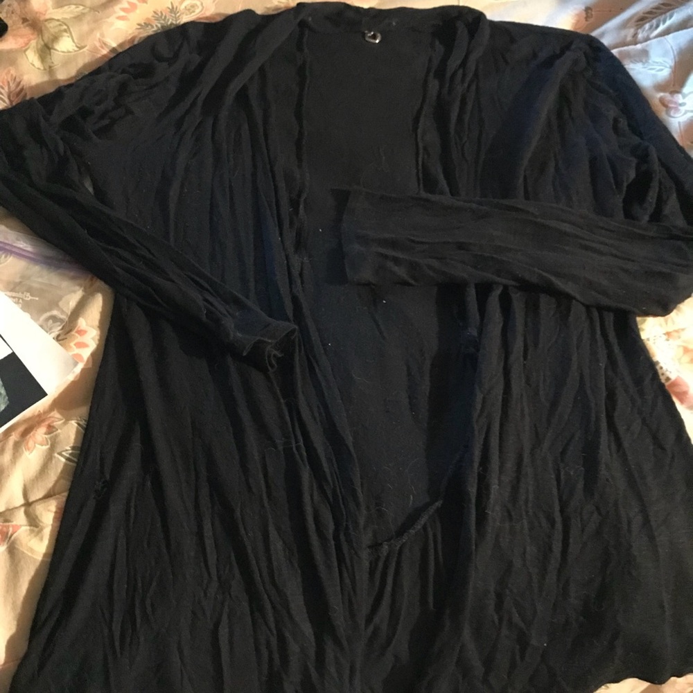 🌨5/$25🌨.   Black sheer cardigan sweater
